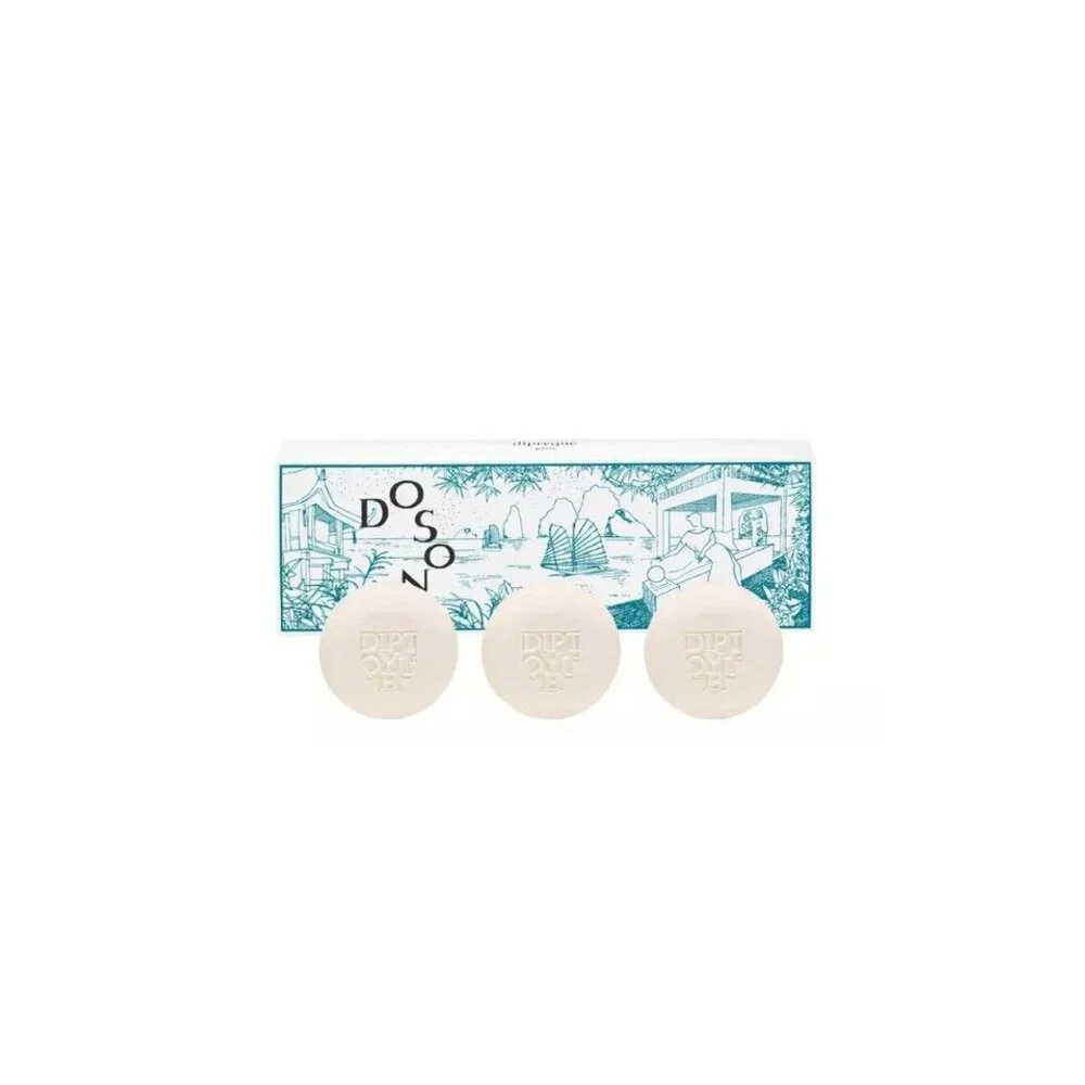 Diptyque LIMITED EDITION Do Son Hand Soap Set of 3 solid soaps New in Box SEALED